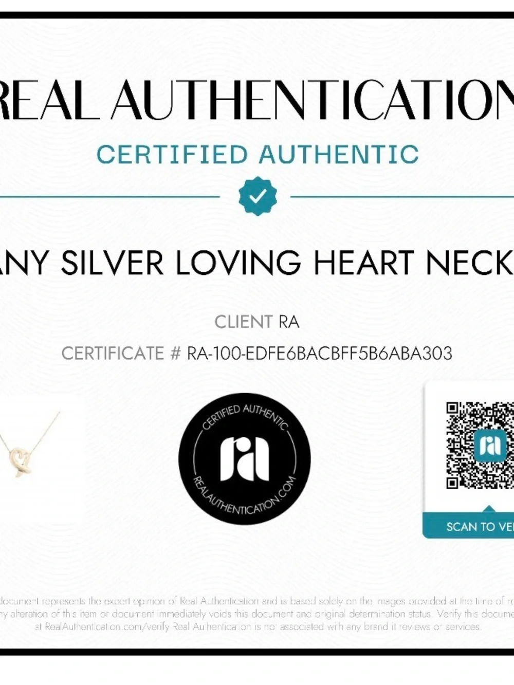 Tiffany & Co Women’s Silver Loving Heart Pendant Necklace Paloma Picasso 925